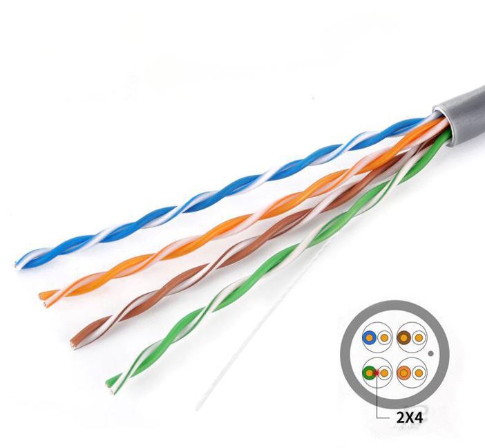 8Ware Cat5E 100m Solid Copper Cable Roll on Box with Dispenser 24AWG 10/100 8-core Oxygen-free Copper 4 Pairs Unshielded White - Image 4