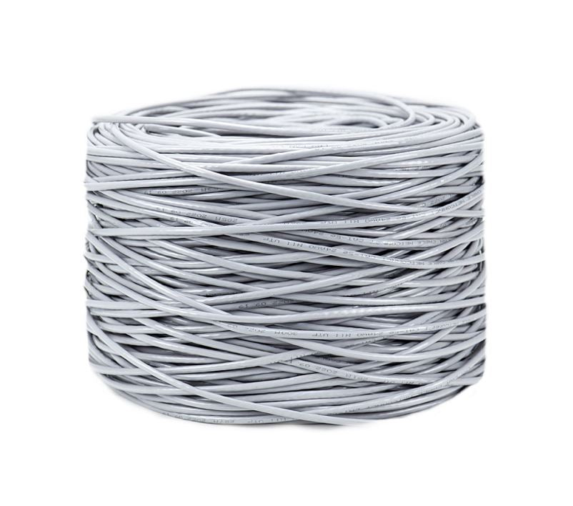 8ware CAT6 UTP Cable 305m Roll - Grey White Full 0.55mm Copper UTP stranded Ethernet LAN Network 24AWG 0.55cu 2x4p pvc Jacket - Image 4