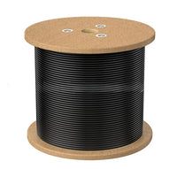 8Ware 305m CAT6A UTP LAN Network Cable Roll 23AWG PVE HDPE 7.4mm UV Stabilised Jacket Wooden Reel Outdoor Black - Image 5