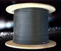 8Ware 350m CAT6A Ethernet Outdoor Underground Shielded External LAN Cable Roll on Rell Box Black Copper Twisted Core PE Jacket 23AWG - Image 1