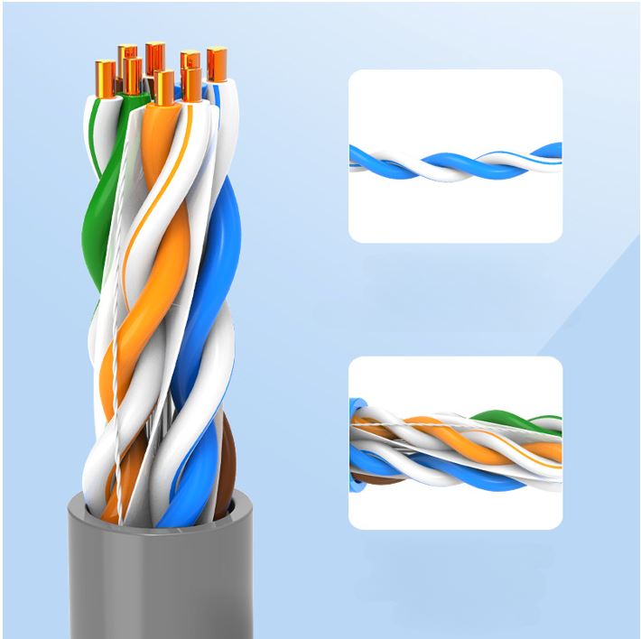 8Ware 350m CAT6A Ethernet 24AWG 30V LAN Stranded Core Cable Roll Bare Copper Twisted Core PVC Jacket on Reel Box Blue >305m - Image 3