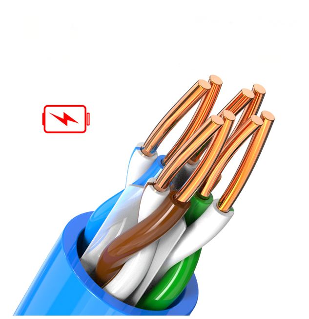 8Ware 350m CAT6A Ethernet 24AWG 30V LAN Stranded Core Cable Roll Bare Copper Twisted Core PVC Jacket on Reel Box Blue >305m - Image 4