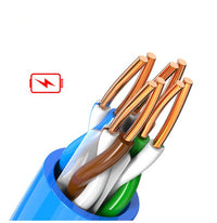 8Ware 350m CAT6A Ethernet 24AWG 30V LAN Stranded Core Cable Roll Bare Copper Twisted Core PVC Jacket on Reel Box Blue >305m - Image 4