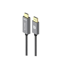8ware 1m DisplayPort DP to HDMI Male to Male Adapter Converter Cable Retail Pack 1080P Nylon Braide for Video Card PC Notebook to Monitor Projector TV - Image 2