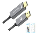 8ware 2m DisplayPort DP to HDMI 1.4v Male to Male Adapter Converter Cable Retail Pack 1080P Nylon Braide for Video Card PC Notebook to Monitor Project - Image 1