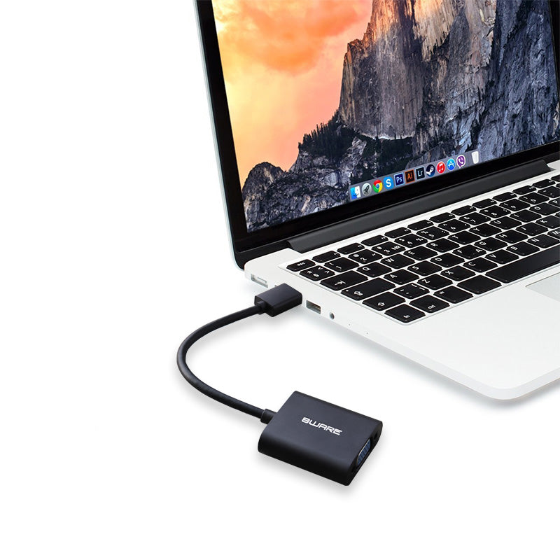 8ware DisplayPort DP to VGA Adapter Converter Cable Male to Female Retail Pack 4K Gold-Plated for Video Card PC Laptop MacBook to Monitor Projector TV - Image 3