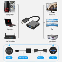 8ware DisplayPort DP to VGA Adapter Converter Cable Male to Female Retail Pack 4K Gold-Plated for Video Card PC Laptop MacBook to Monitor Projector TV - Image 4