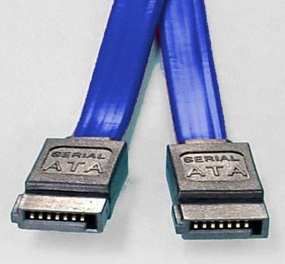 8ware SATA 3.0 Data Cable 0.5m / 50cm Male to Male Straight 180 to 180 Degree 26AWG Blue - Image 4