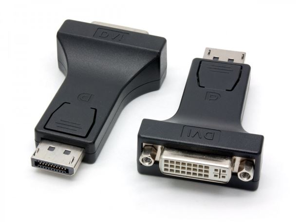 8Ware DisplayPort DP to DVI Adapter Converter 20-pin to DVI 24+1-pin Male to Female for TV PC Monitor - Image 1