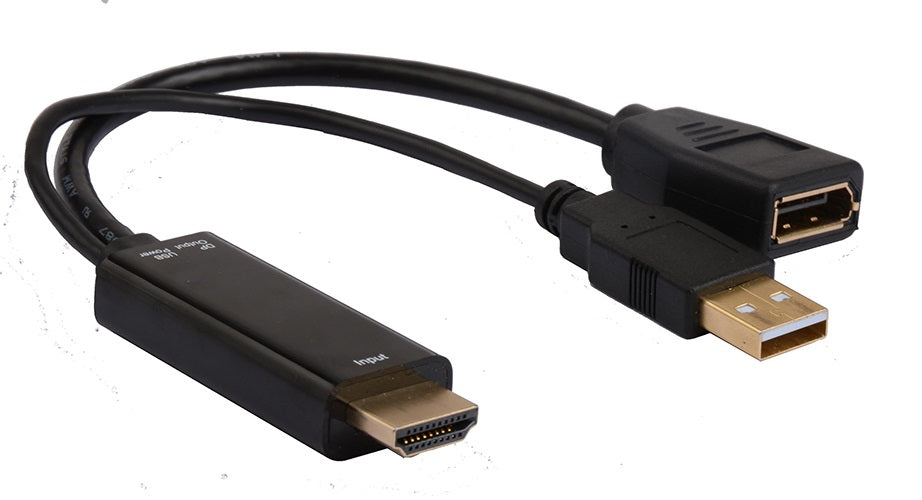 8Ware 4K HDMI to DP DisplayPort Male to Female Active Adapter Converter Cable USB powered - Image 2