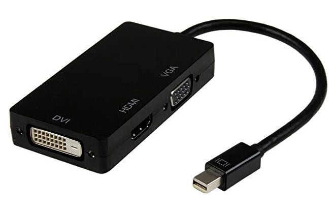 8ware 3 in1 Thunderbolt Mini DP DisplayPort to HDMI DVI VGA Hub Adapter Converter Cable for MacBook Air Mac Mini Microsoft Surface Pro 3/4/5 - Image 2
