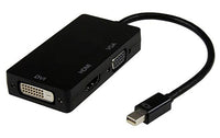 8ware 3 in1 Thunderbolt Mini DP DisplayPort to HDMI DVI VGA Hub Adapter Converter Cable for MacBook Air Mac Mini Microsoft Surface Pro 3/4/5 - Image 1