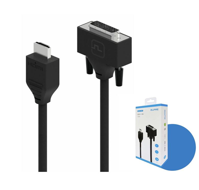 8ware Pro Series 2M HDMI to DVI cable Male to Male Nickel plated high performance 30AWG OD6.0 Copper PVC TPE (Retail package) - Image 3