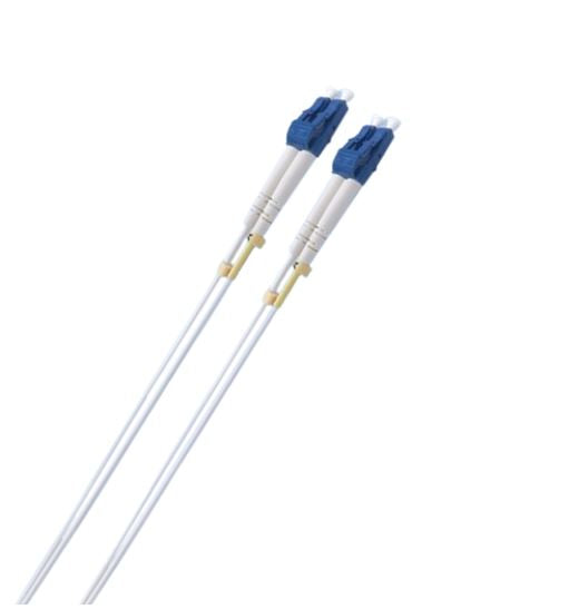 8ware 10m LC-LC OS2 Single Mode Dual-Core Fibre / Fiber Optic Cable UPC Duplex Armoured Low Smoke Zero Halogen (LSZH) Jacket White - Image 3