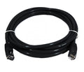 8Ware CAT6 Cable 0.25m - Black Premium RJ45 Ethernet Network LAN UTP Patch Cord 26AWG CU Jacket - Image 1
