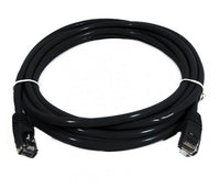 8Ware CAT6 Cable 0.25m - Black Premium RJ45 Ethernet Network LAN UTP Patch Cord 26AWG CU Jacket - Image 1