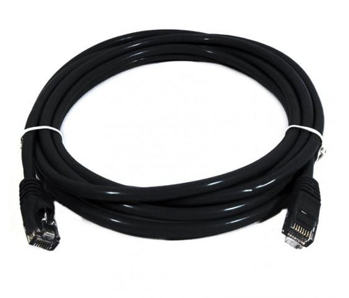 8Ware CAT6 Cable 0.25m - Black Premium RJ45 Ethernet Network LAN UTP Patch Cord 26AWG CU Jacket - Image 1