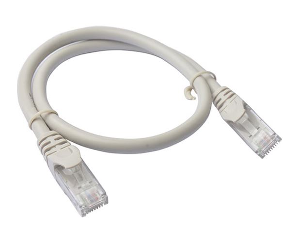 8Ware CAT6 Cable 0.25m - Grey Premium RJ45 Ethernet Network LAN UTP Patch Cord 26AWG CU Jacket - Image 1