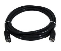 8Ware CAT6 Cable 0.5m - Black Premium RJ45 Ethernet Network LAN UTP Patch Cord 26AWG CU Jacket - Image 1