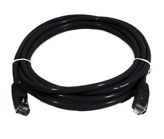 8Ware CAT6 Cable 0.5m - Black Premium RJ45 Ethernet Network LAN UTP Patch Cord 26AWG CU Jacket - Image 1
