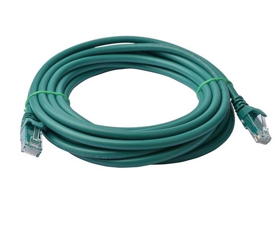 8Ware CAT6 Cable 10m - Green Premium RJ45 Ethernet Network LAN UTP Patch Cord 26AWG CU Jacket - Image 1