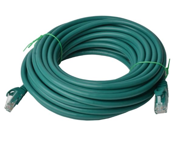 8Ware CAT6 Cable 15m - Green Premium RJ45 Ethernet Network LAN UTP Patch Cord 26AWG CU Jacket - Image 2