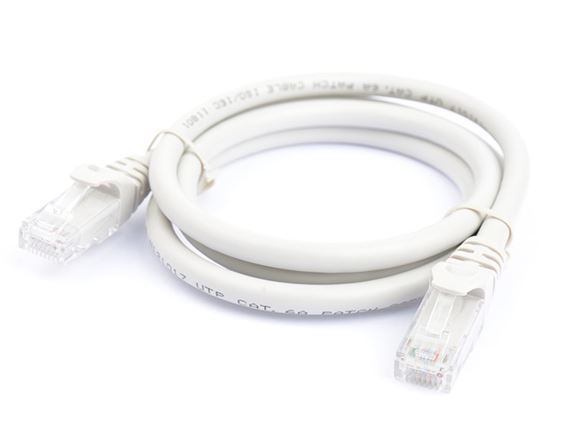 8Ware CAT6 Cable 1m - Grey Premium RJ45 Ethernet Network LAN UTP Patch Cord 26AWG CU Jacket - Image 1