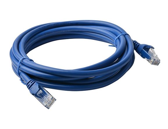 8ware CAT6 Cable 5m - Blue Premium RJ45 Ethernet Network LAN UTP Patch Cord 26AWG CU Jacket - Image 1