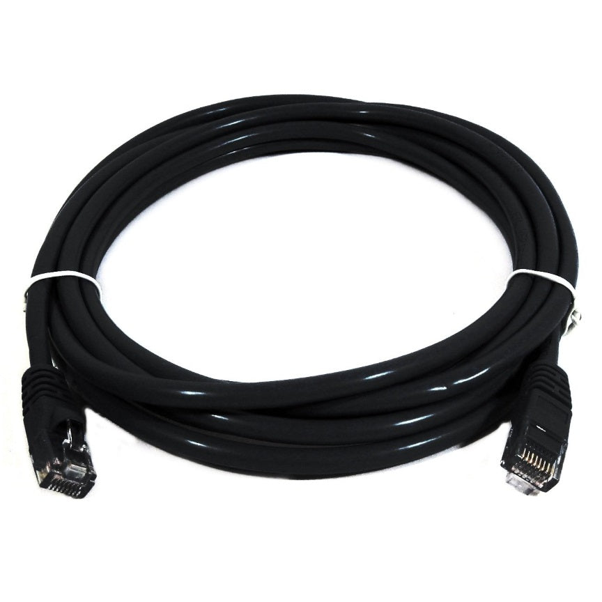 8Ware CAT6A Cable 0.25m (25cm)- Black Premium RJ45 Ethernet Network LAN UTP Patch Cord 26AWG CU Jacket - Image 1