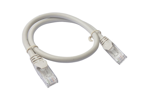 8Ware CAT6A Cable 0.25m (25cm) - Grey Color RJ45 Ethernet Network LAN UTP Patch Cord Snagless - Image 1
