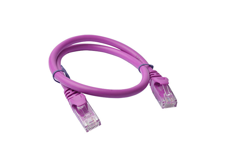 8Ware CAT6A Cable 0.25m (25cm) - Purple Color RJ45 Ethernet Network LAN UTP Patch Cord Snagless - Image 5