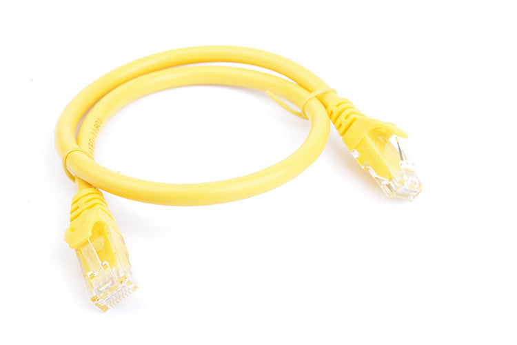 8Ware CAT6 Cable 0.25m (25cm)- Yellow Premium RJ45 Ethernet Network LAN UTP Patch Cord 26AWG CU Jacket - Image 2