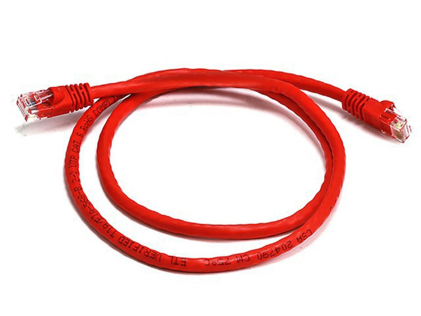 8Ware CAT6A Cable 0.5m (50cm) - Red Color RJ45 Ethernet Network LAN UTP Patch Cord Snagless - Image 1