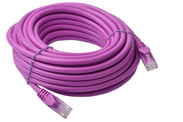 8Ware CAT6A Cable 10m - Purple Color RJ45 Ethernet Network LAN UTP Patch Cord Snagless - Image 1