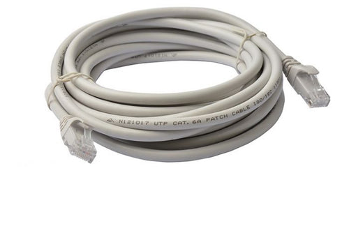 8Ware CAT6A Cable 15m - Grey Color RJ45 Ethernet Network LAN UTP Patch Cord Snagless - Image 1