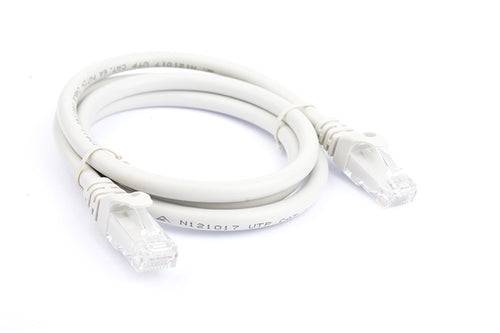 8Ware CAT6A Cable 1m - Grey Color RJ45 Ethernet Network LAN UTP Patch Cord Snagless - Image 1