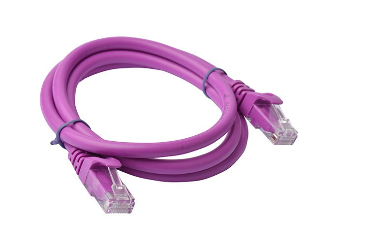 8Ware CAT6A Cable 1m - Purple Color RJ45 Ethernet Network LAN UTP Patch Cord Snagless - Image 2