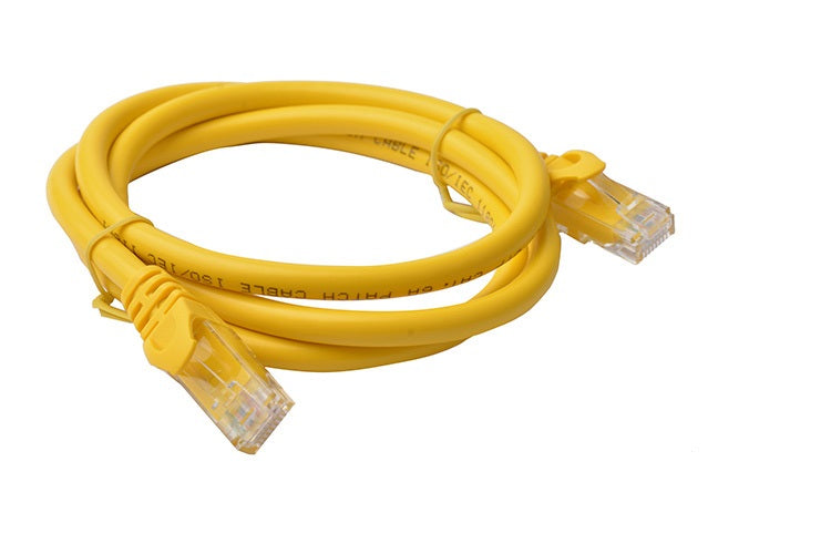 8Ware CAT6A Cable 1m - Yellow Color RJ45 Ethernet Network LAN UTP Patch Cord Snagless - Image 2