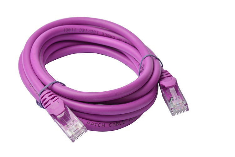 8Ware CAT6A Cable 2m - Purple Color RJ45 Ethernet Network LAN UTP Patch Cord Snagless - Image 1