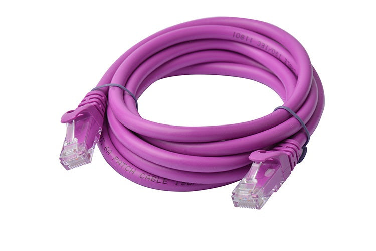8Ware CAT6A Cable 2m - Purple Color RJ45 Ethernet Network LAN UTP Patch Cord Snagless - Image 2
