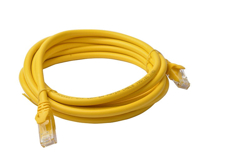 8Ware CAT6A Cable 3m - Yellow Color RJ45 Ethernet Network LAN UTP Patch Cord Snagless - Image 1
