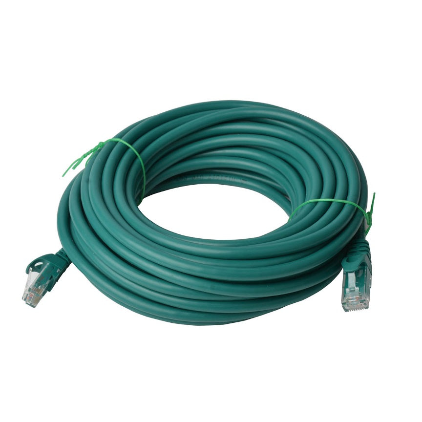 8Ware CAT6A Cable 50m - Green Color RJ45 Ethernet Network LAN UTP Patch Cord Snagless - Image 1