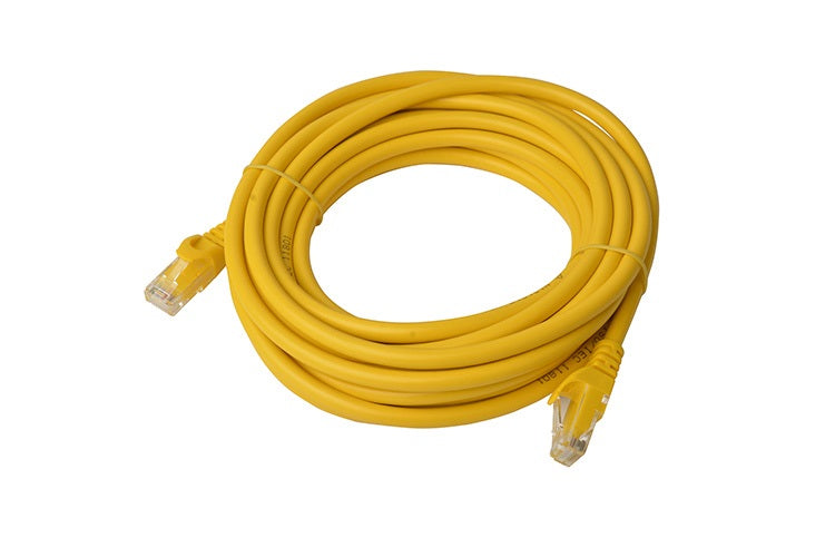 8Ware CAT6A Cable 5m - Yellow Color RJ45 Ethernet Network LAN UTP Patch Cord Snagless - Image 1