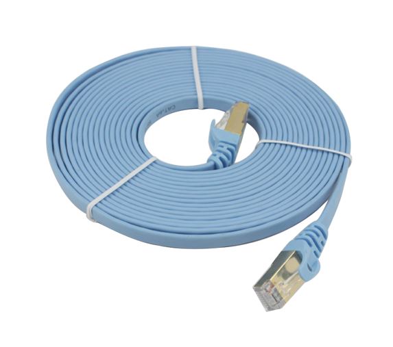 8Ware CAT7 Cable 3m - Blue Color RJ45 Ethernet Network LAN UTP Patch Cord Snagless Flat cable - Image 2