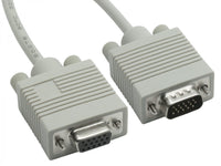 8Ware VGA Extension Cable 3m - 15 pins Male to 15 pins Female for Monitor PC Molded Type Grey - Image 1