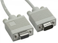 8Ware VGA Extension Cable 3m - 15 pins Male to 15 pins Female for Monitor PC Molded Type Grey - Image 1