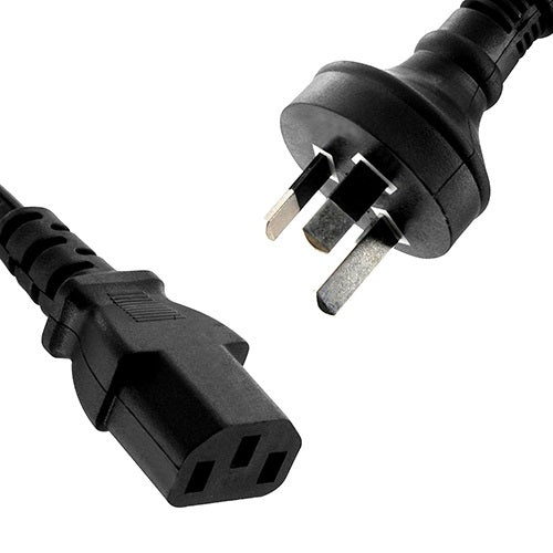 8Ware AU Power Cable 2m - Male Wall 240v PC to Female Power Socket 3pin to IEC 320-C13 for Notebook/AC Adapter ~CBAT-IEC-2M - Image 5