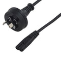 8Ware 2 Pin Core Power Cable 2m AU Plug 240v to IEC C7 figure eight Female Appliance Wall Duty for Notebook AC Adaptor POS OEM ~CBPOW-2C HPL240/8B - Image 1