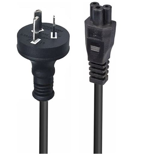 8ware 2m AU Power Lead Cord Cable 3-Pin AU to ICE 320-C5 Cloverleaf Plug Mickey Type Black Male to Female 240V 7.5A 3 core Notebook/Laptop AC Adapter - Image 2