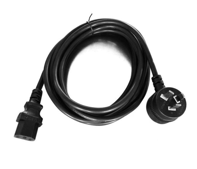 8Ware AU Power Cable 3m - Male Wall 240v PC to Female Power Socket 3pin to IEC 320-C13 for Notebook/AC Adapter IEC 3M Power Cable with Piggyback - Image 1